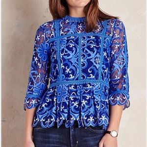 HD in Paris Lace Peplum Top